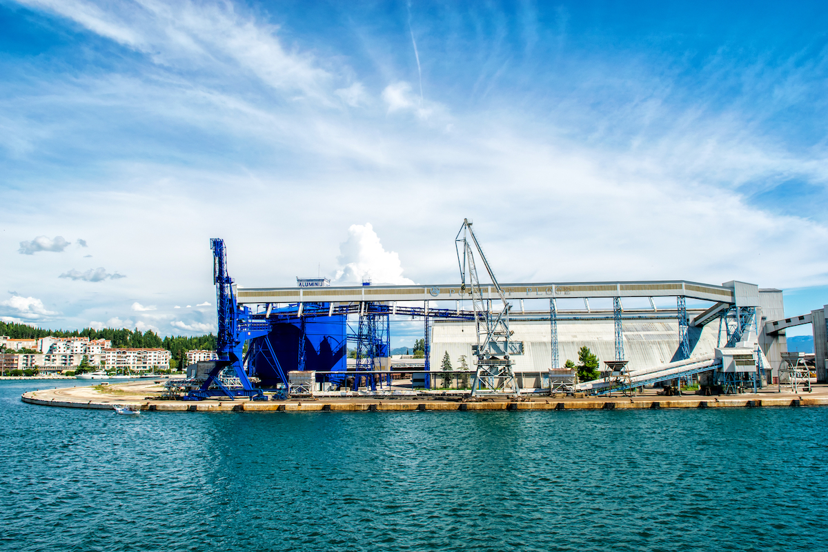 Ploce, Croatia – August 6, 2014: Port Infrastructure In Port Ploce, Largest Sea Port In Southern Cro