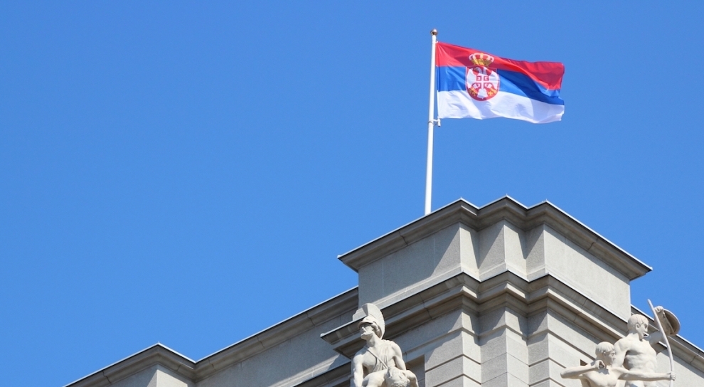 serbia belgrade flag