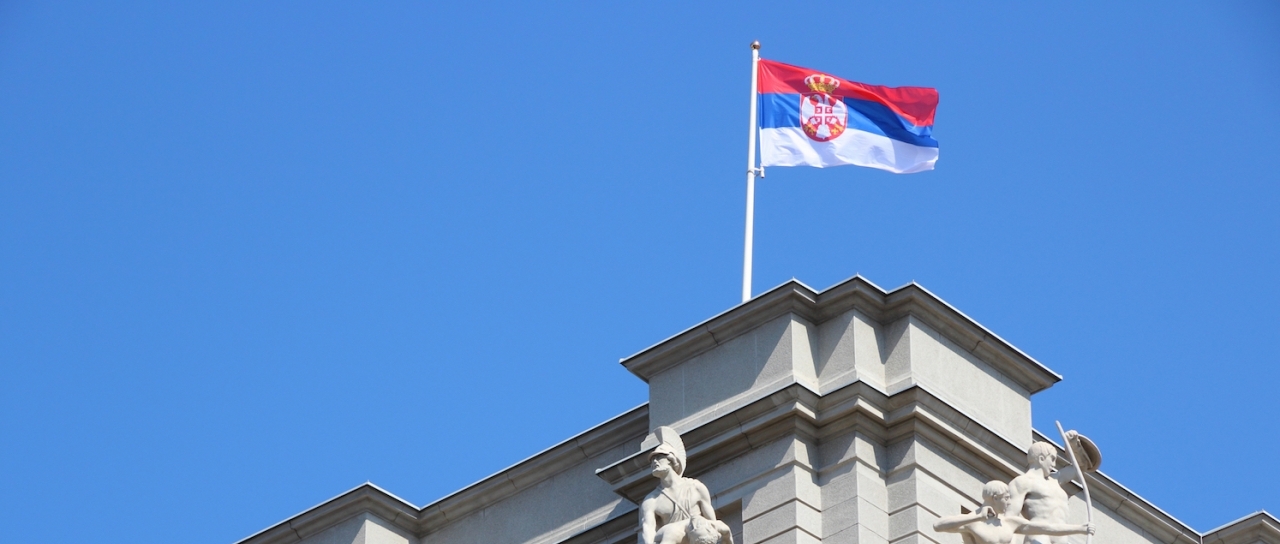 serbia belgrade flag