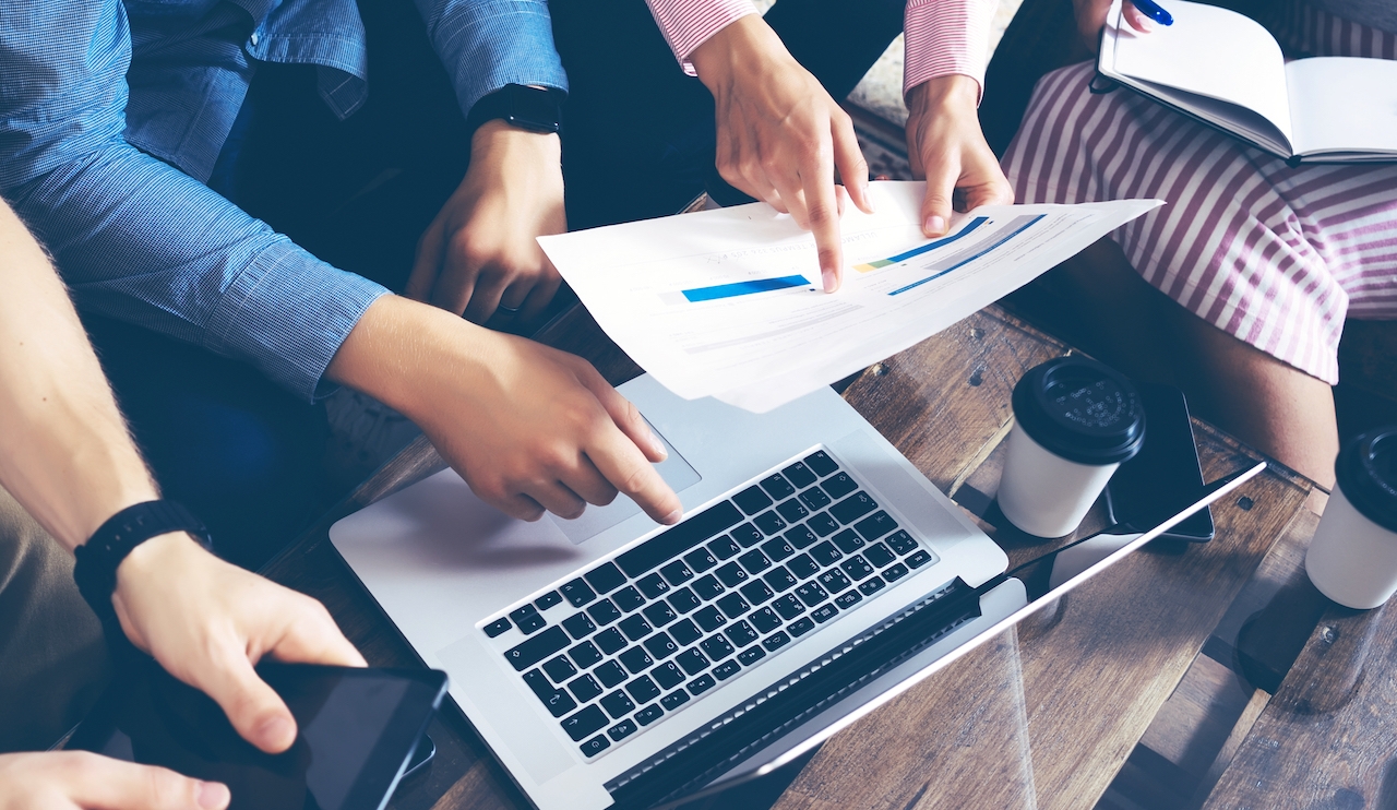 Startup Diversity Teamwork Brainstorming Meeting Concept