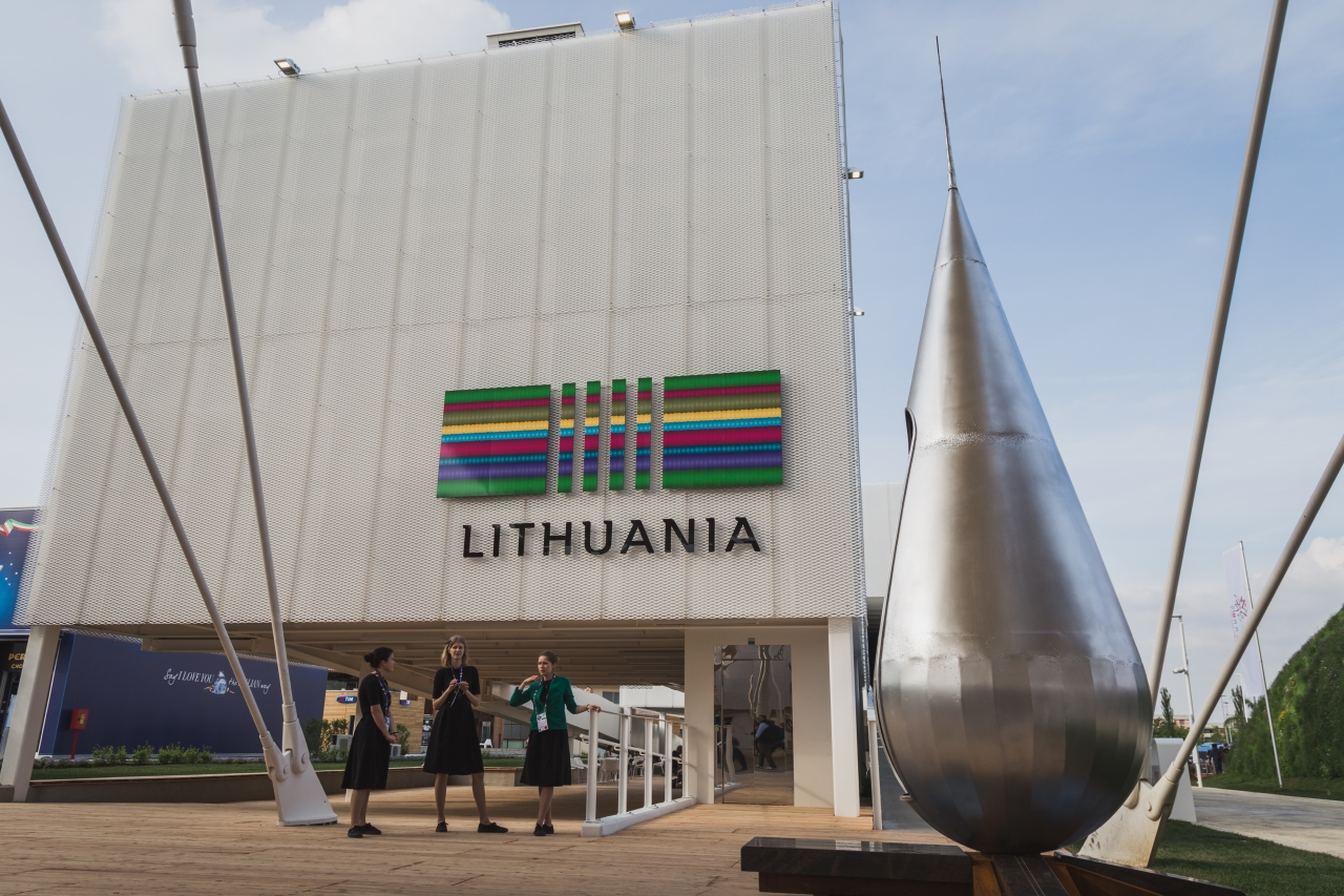 People Visiting Lithuania Pavilion At Expo 2015 In Mialn, Italy