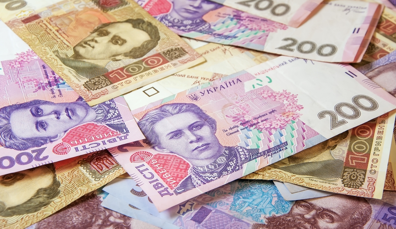 Ukrainian money hryvnia. The national currency. Corruption in Ukraine