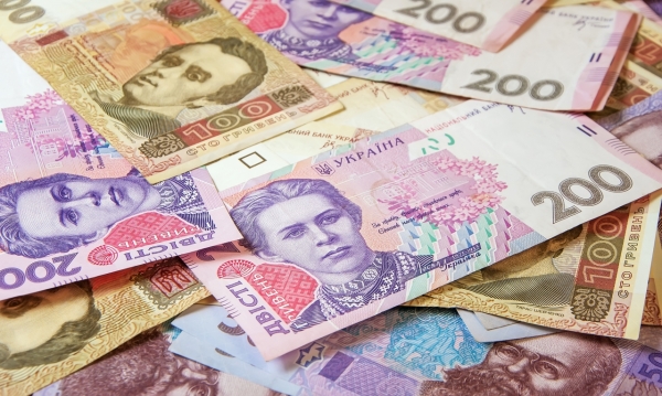 Ukrainian money hryvnia. The national currency. Corruption in Ukraine