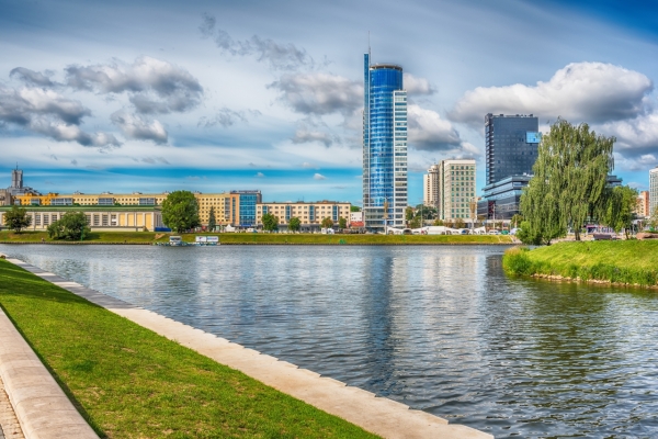 Minsk, Belarus: central part of the city in the summer