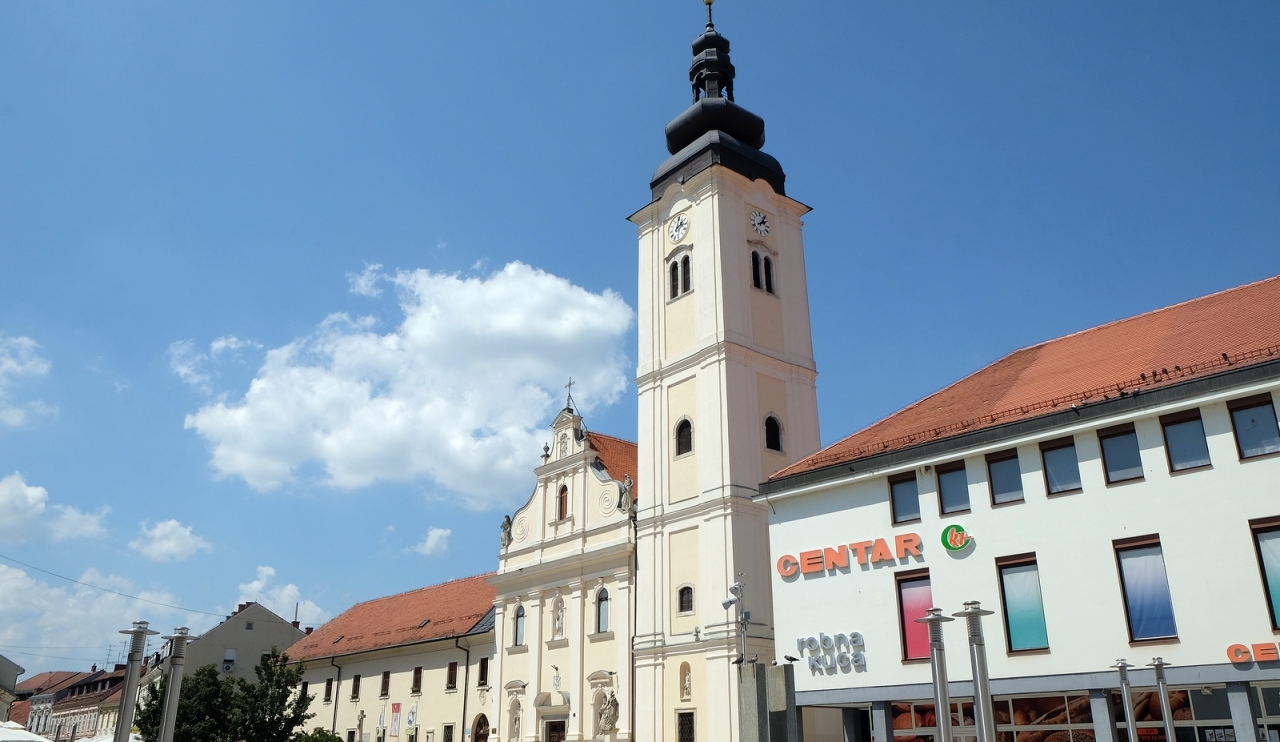 CAKOVEC, CROATIA - JULY 02: Parish Church of Saint Nicholas in Cakovec, Croatia, on July 02, 2016.