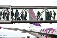 Passengers Boarding On Airplane at otopeni bucharest airport