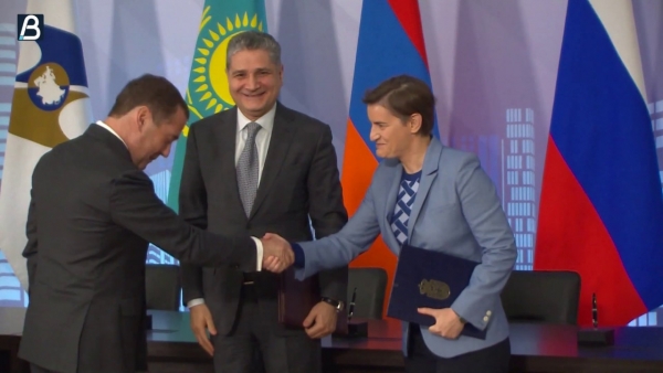 Serbia signs FTA with Eurasian Economic Union