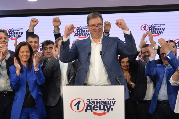 Serbia left without parliamentary opposition in wake of landslide election victory for ruling party