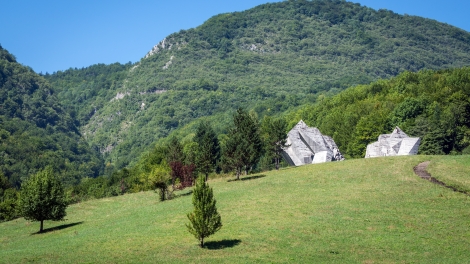 War Memorial in Sutjeska National Park Bosnia and Herzegovina