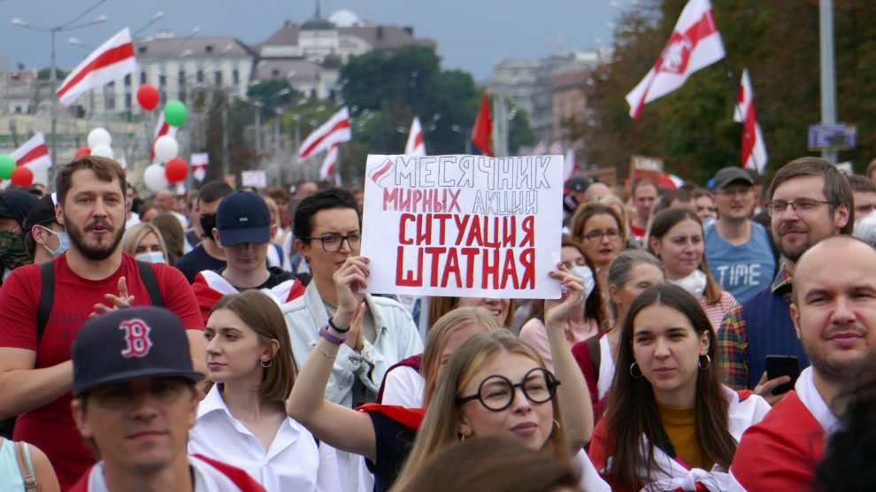 minsk belarus protest
