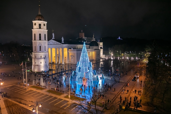 In Vilnius, a surreal tree for a surreal year