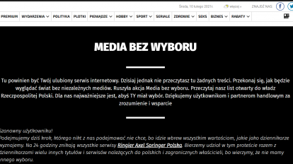 fakt polish media black out