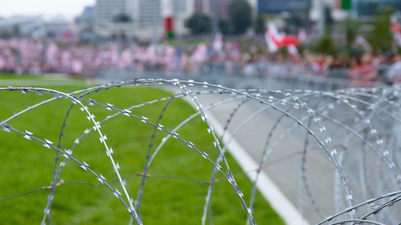 Pro-democracy protests in Minsk, Belarus