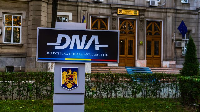 The Bucharest HQ of Romania's anti-corruption unit, the DNA
