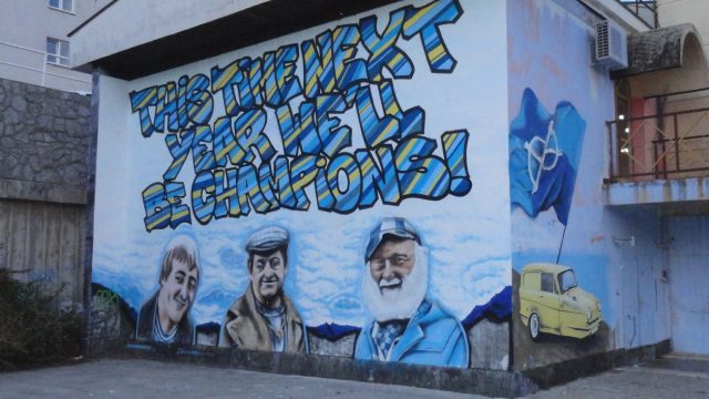 Only Fools and Horses graffiti in Rijeka, Croatia
