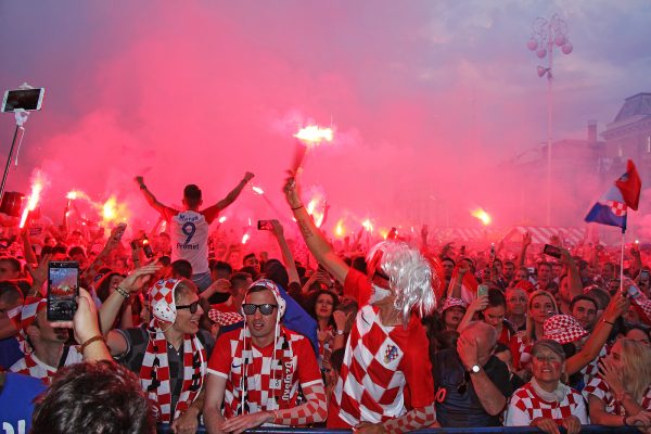 Croatia fans in 2018