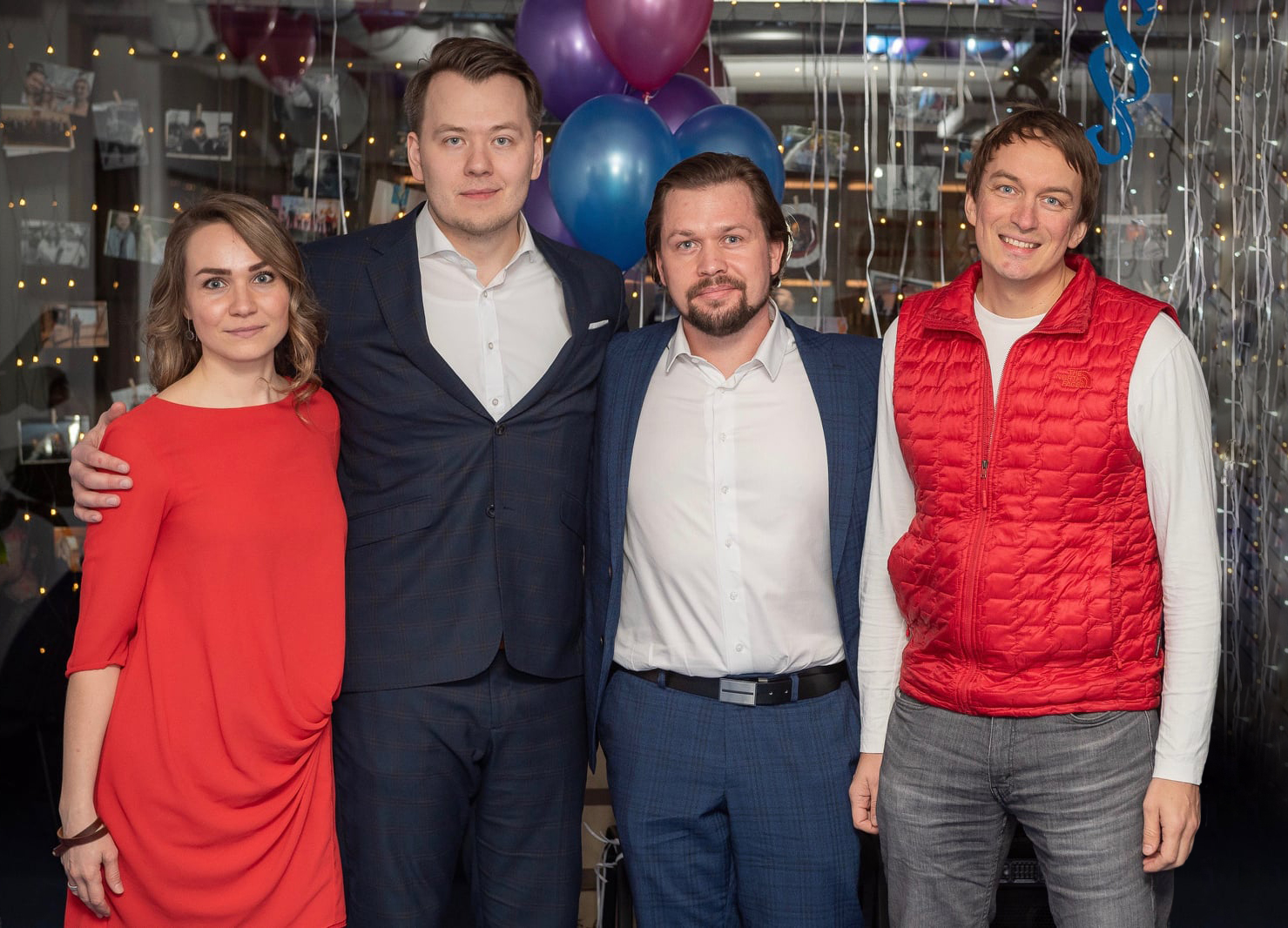 Hugo-co-founders-CMO-Age-Viks_-COO-Erki-Pisuke-and-CEO-Artur-Fjodorov_-Superangel-Managing-partner-Rain-Rannu-on-the-right