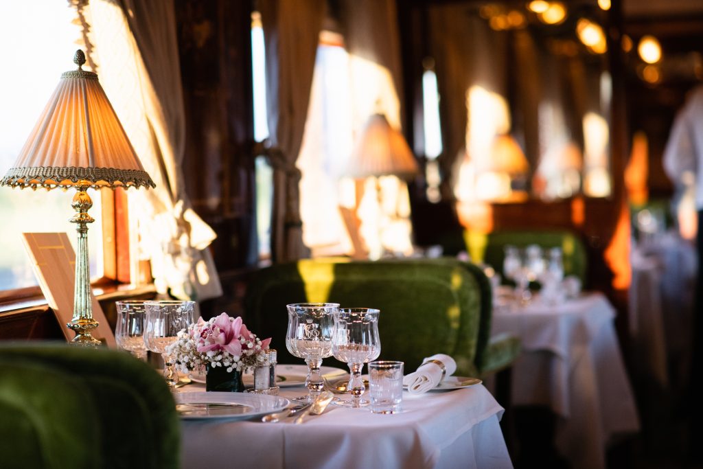 It's always lunchtime on the Orient Express