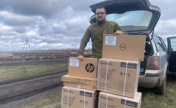 The Ukrainian sports journalist serving on the frontline